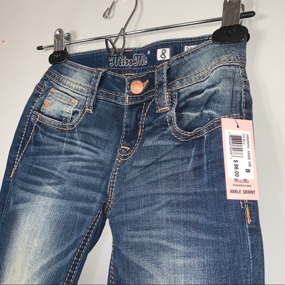 Miss Me• Blue Faded Floral Embroidered Skinny Jean - Picture 3 of 8